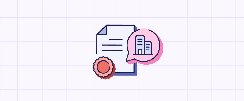 Business registration document illustration